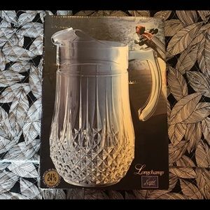 Longchamp Cristal d’Arques Pitcher